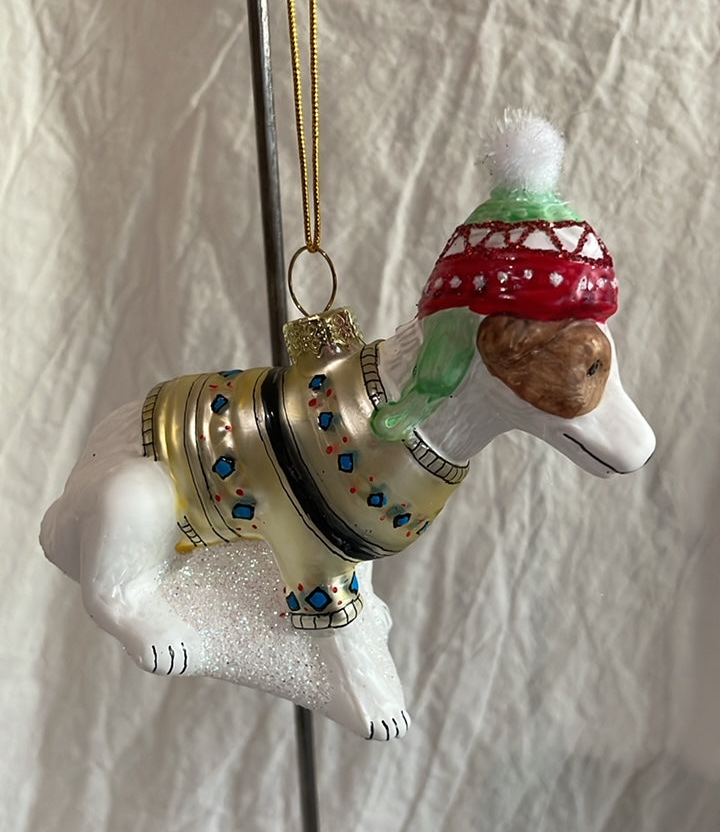 Bundled Up Dog - Terrier | Christmas Ornament