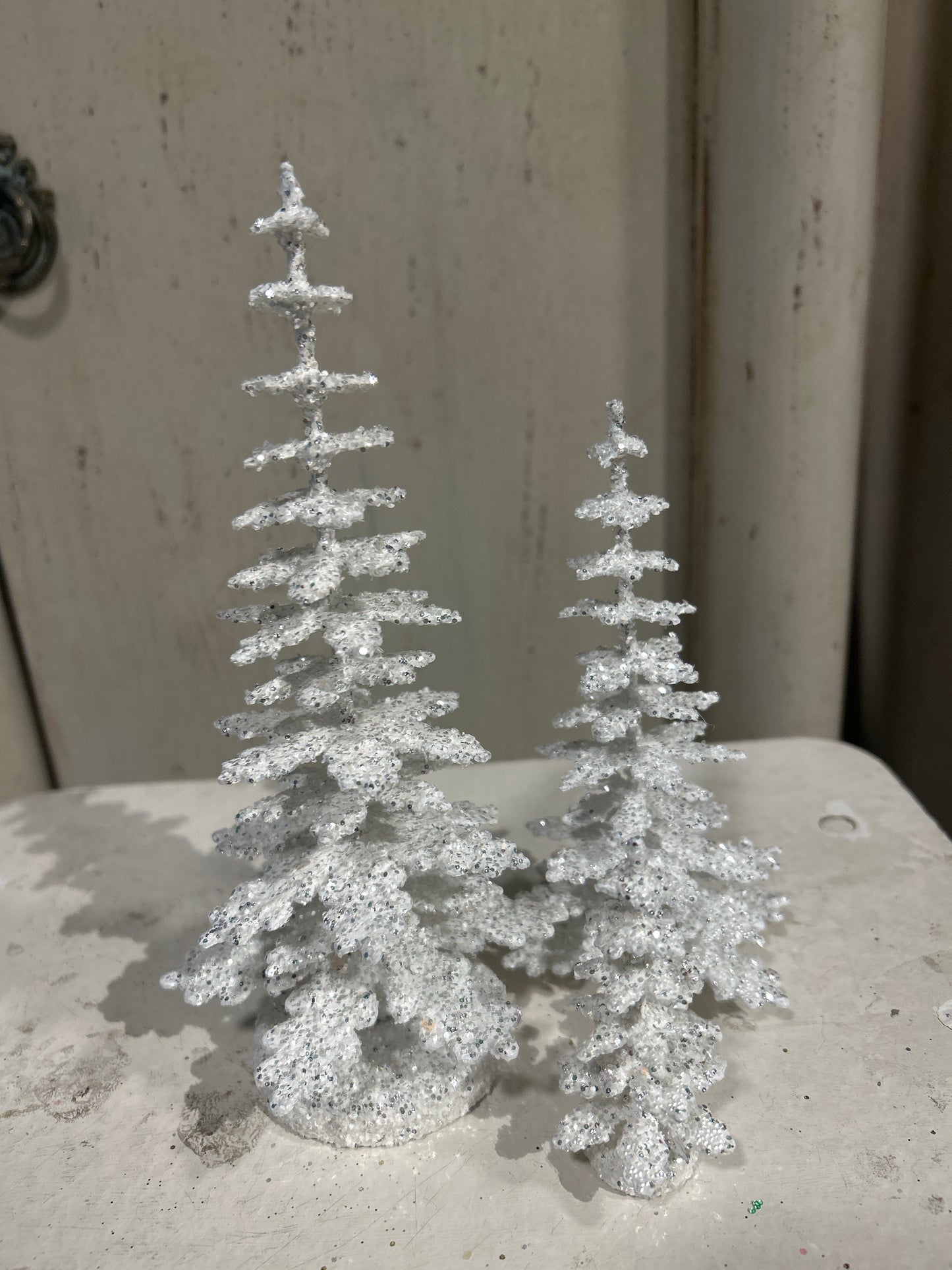 Brilliant White Spruce - Cardboard Christmas Tree - 11cm | Ino Schaller