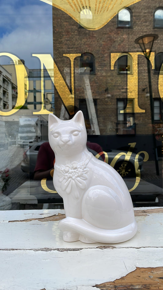 Ceramic Cat Figurine