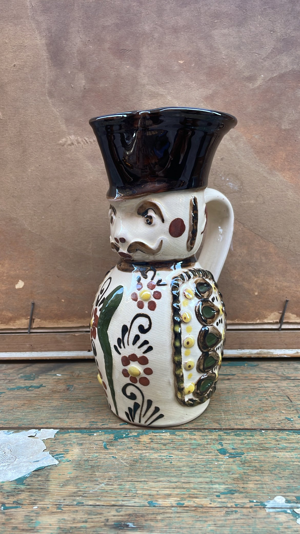 Hungarian Folk Ceramic Mug / Pitcher