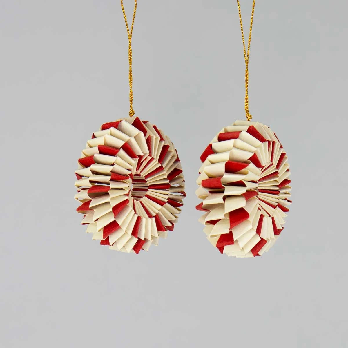 Spin Christmas Ornament 2-Pack, Off-White/Red | Christmas Ornament