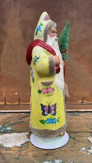 Santa With Butterflies, Yellow | Ino Schaller