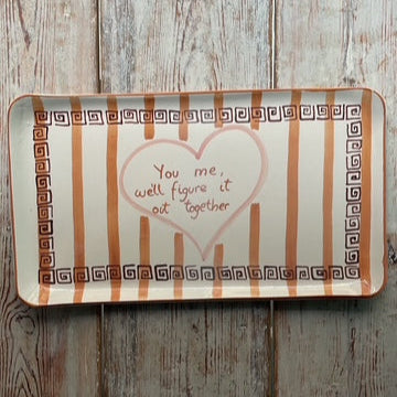 Honey Serving Platter (Striped) - NojiNoji