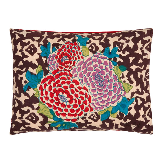Arabesque Corolla Natural Coffee Cushion | Lisa Corti