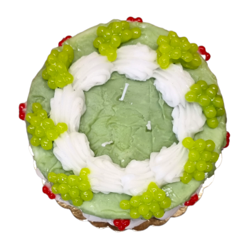 Green Cake with Grapes - Candela Torta Verde con Uva Wax Cake | Cereria Introna