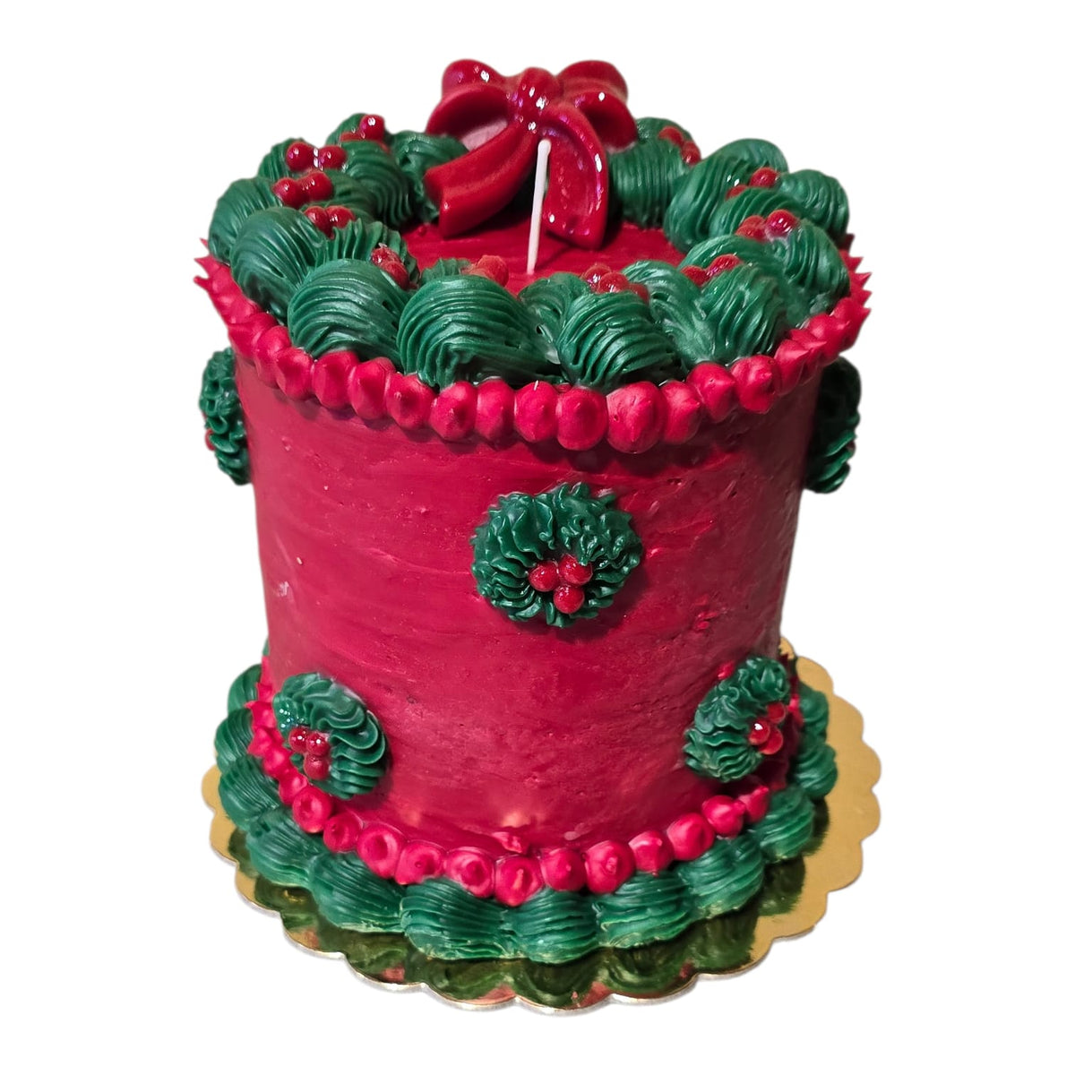 Garland Cake Wax Candle handmade in Italy by Cereria Introna