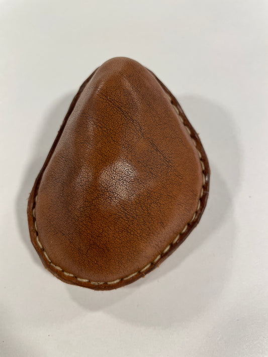 Medium Leather Beach Pebble Paperweight #2