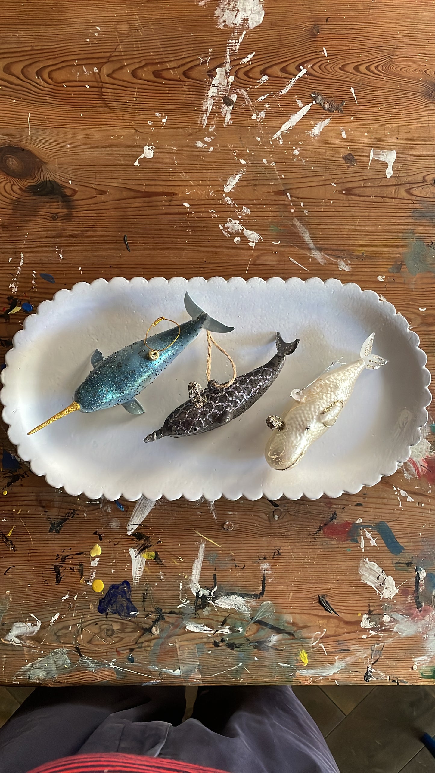 Victorian Narwhal | Christmas Ornament