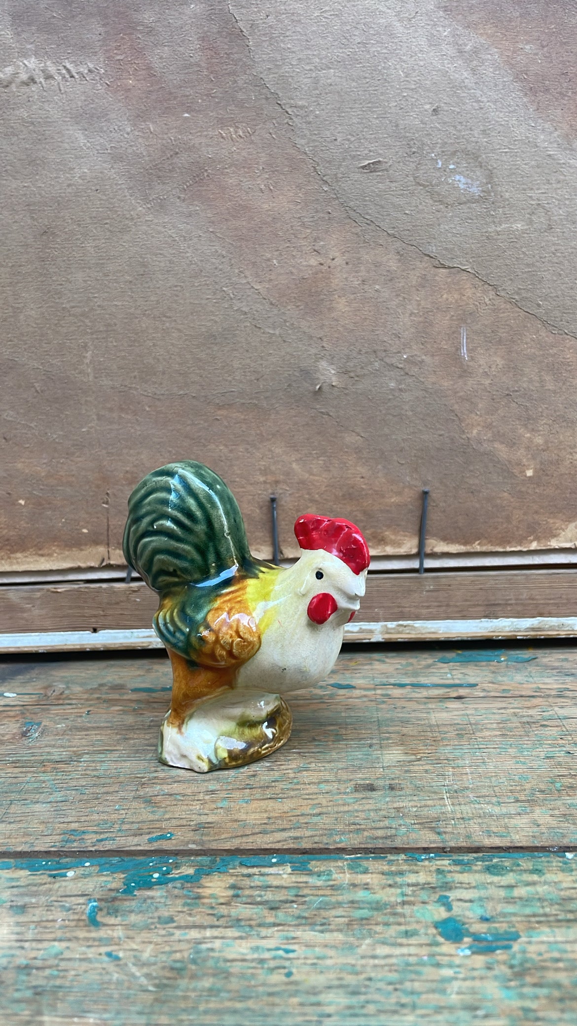 Vintage Ceramic Rooster Figurine
