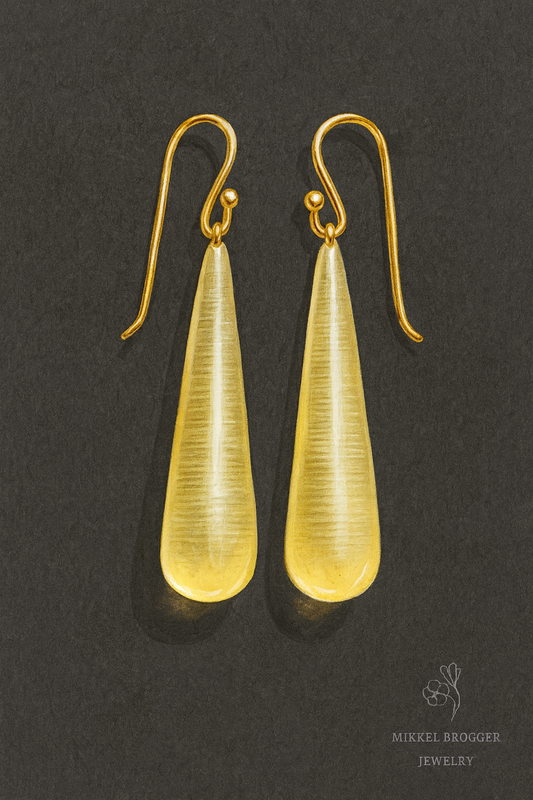 Pale Lemon Citrine Earrings | Mikkel Brøgger