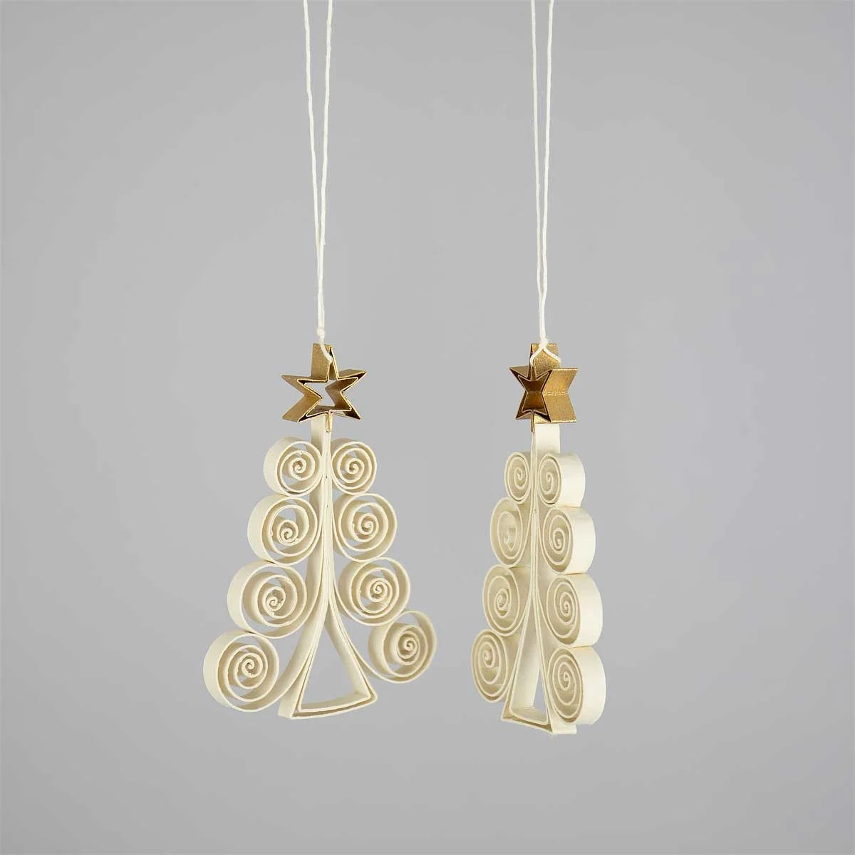 Quilled Fir - Christmas Decoration 2-Pack | Christmas Ornament