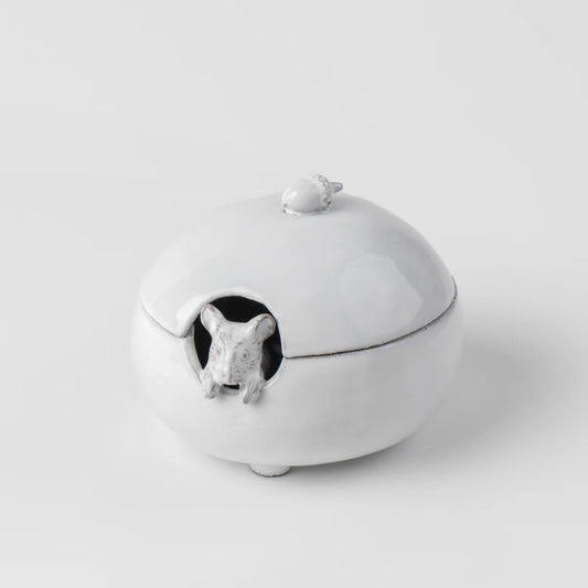 Mouse Sugar Bowl, Serena Carone | Astier de Villatte: Exclusive Pre-Order Item