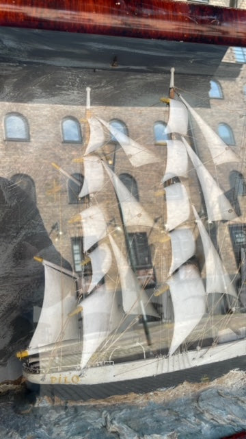 19th Century Antique Ship Diorama