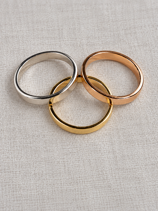Tricolour Stacking Rings | Mikkel Brøgger