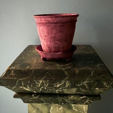Purple Unglazed Faaborg Pot | Handmade Erik Bendtsen Ceramics