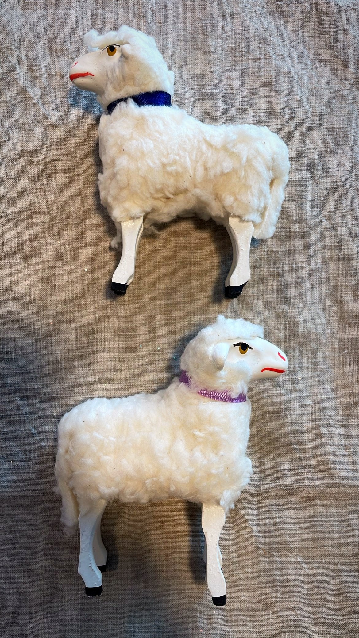 Nostalgic Sheep Paper Mache - Small | Nostalgie Christbaumschmuck