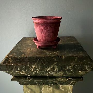 Purple Unglazed Faaborg Pot | Handmade Erik Bendtsen Ceramics