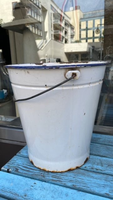 Enamel Bucket - White #2