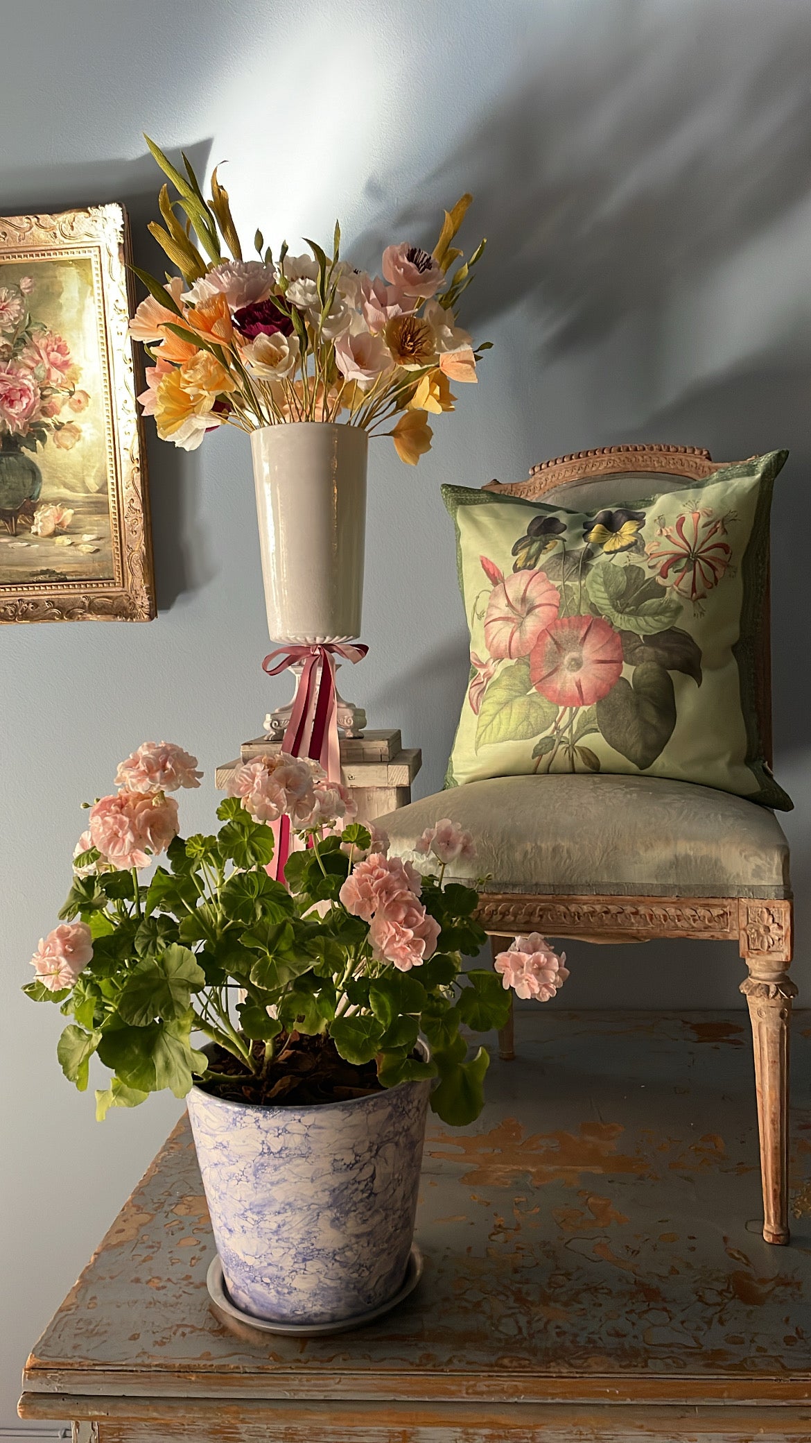 Botany Sage Cushion - John Derian