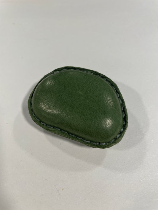 Small Leather Beach Pebble Paperweight #5