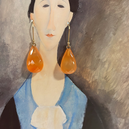 Carnelian Drop Earrings | Ted Muehling