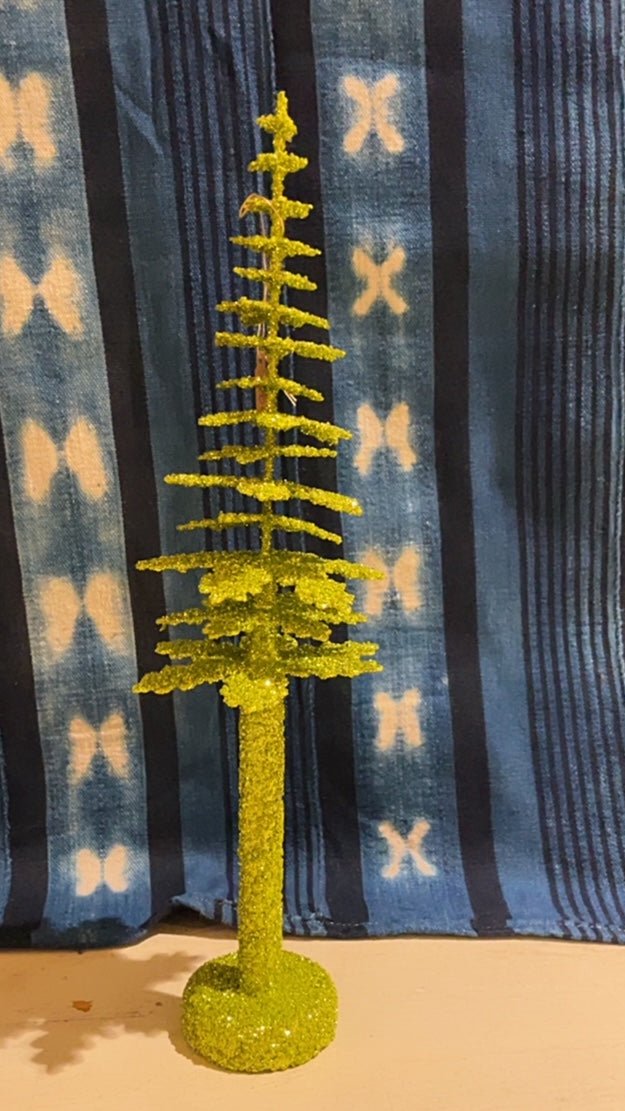 Beaded Christmas Tree - Bright Green 40cm - Ino Schaller