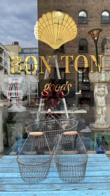 Vintage French Wire Market/Harvesting Basket