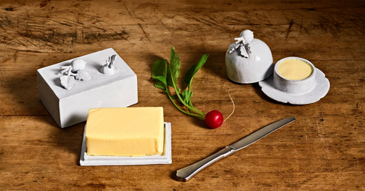Small Radish Butter Dish | Astier de Villatte: Exclusive Pre-Order Item