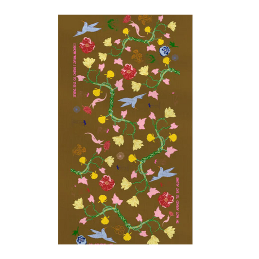 NojiNoji I'm Not Afraid to Eat Alone Tablecloth (Brown)