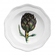 John Derian Artichoke Soup Plate, set of 6 by Astier de Villatte, B2B view on black background