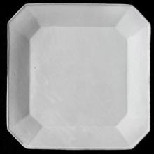 Révolution Dinner Plate, set of 6 by Astier de Villatte, B2B view on black background