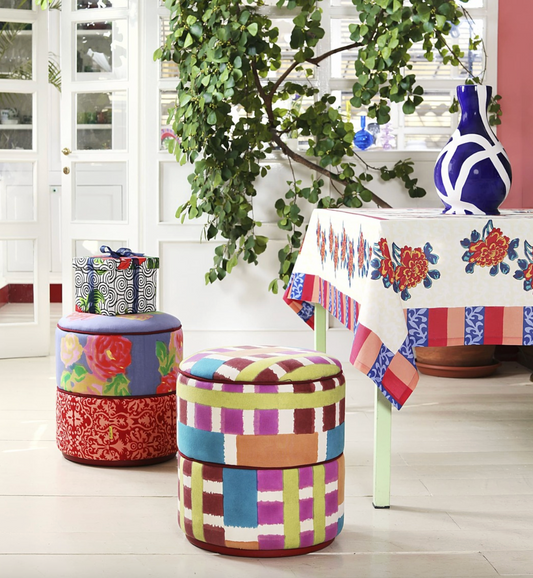 Ankara Veronese Pouf - Ottoman | Lisa Corti