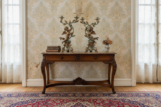 Pair of Figural Renaissance-Style Cherub Candelabras