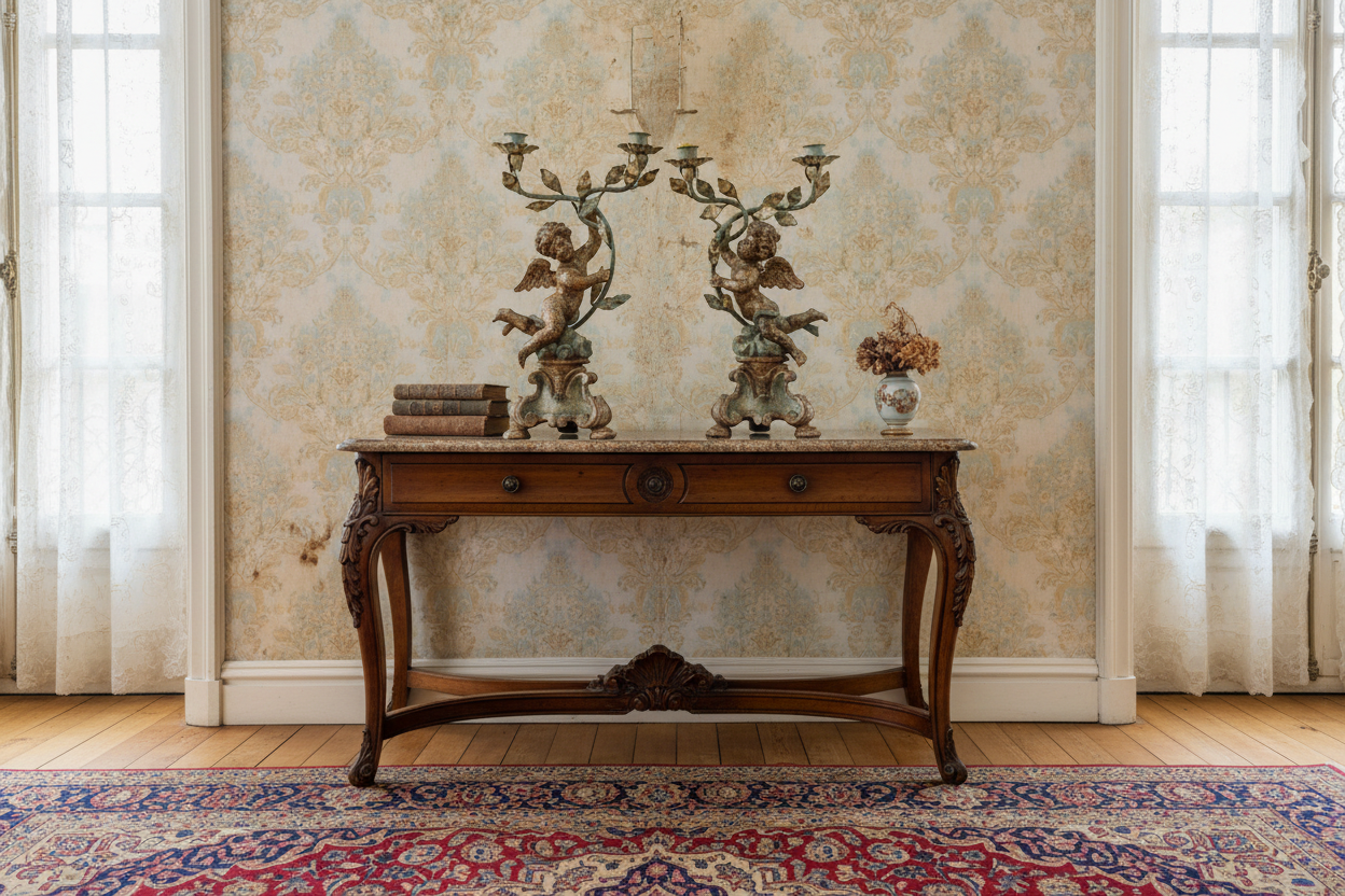 Pair of Figural Renaissance-Style Cherub Candelabras