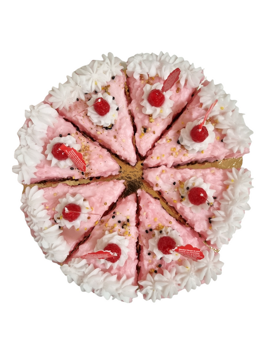 Pink Crispy Wax Cake - Cake Slice - Torta a Fette Croccante Rosa | Cereria Introna