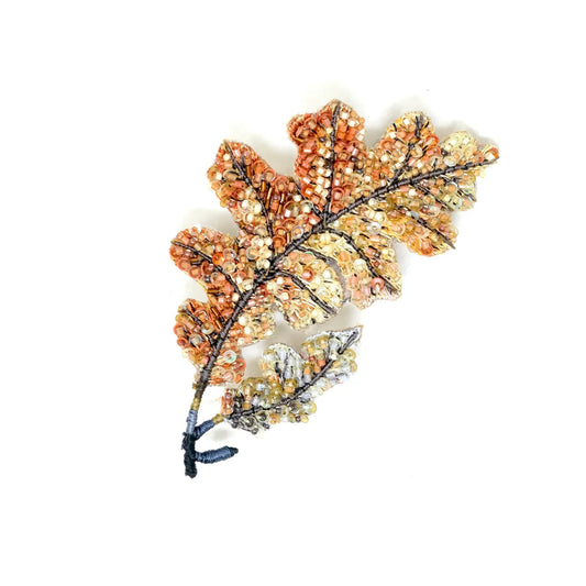 Autumn Oak Leaf Brooch Pin | Trovelore
