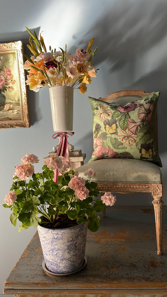 Botany Sage Cushion - John Derian