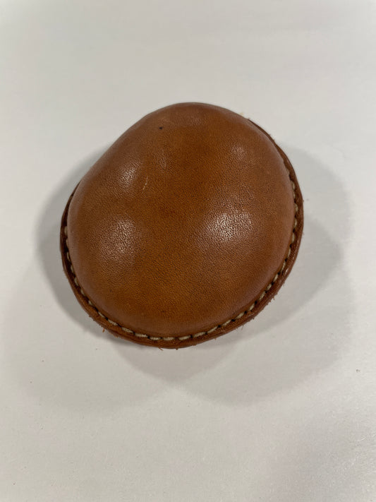 Medium Leather Beach Pebble Paperweight #7