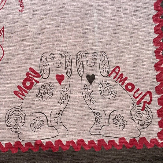 NojiNoji Amour Tea Towel (Pink)