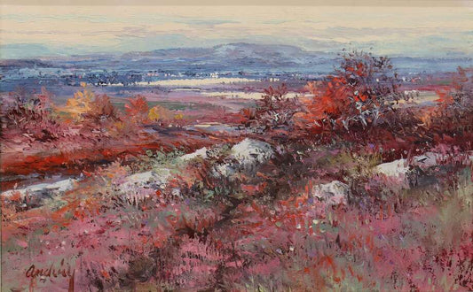 Bengt Andréen, Oil on Canvas, "Oviken Jämtland", 54x34