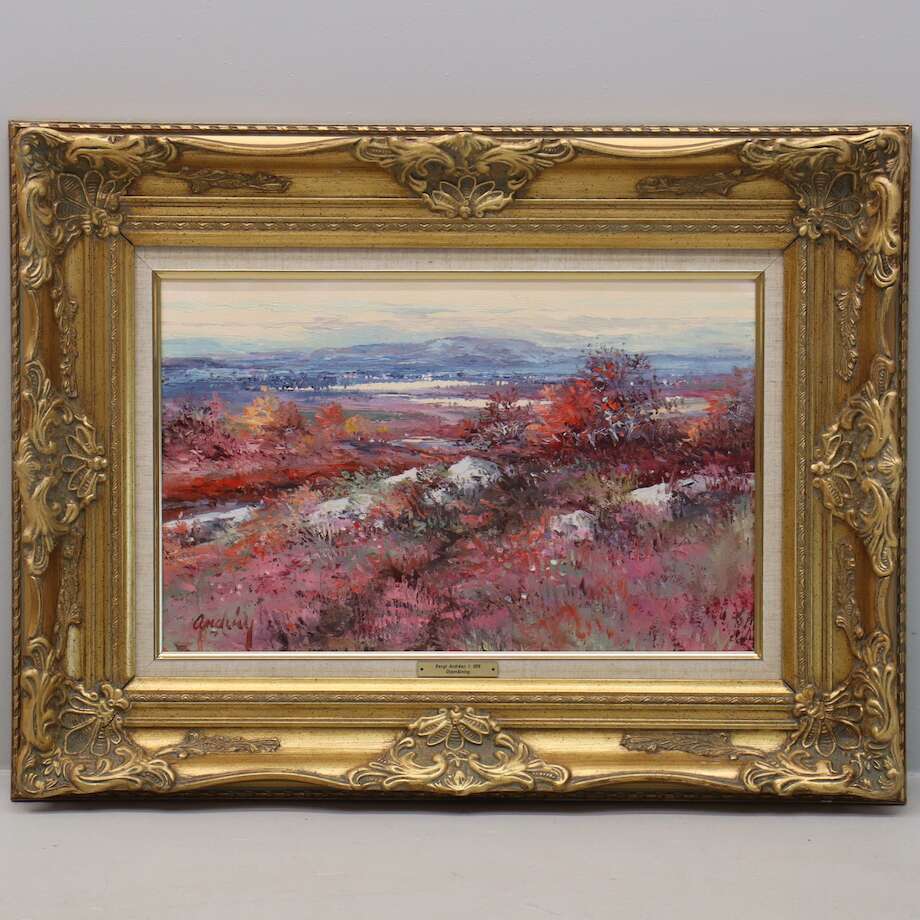 Bengt Andréen, Oil on Canvas, "Oviken Jämtland", 54x34