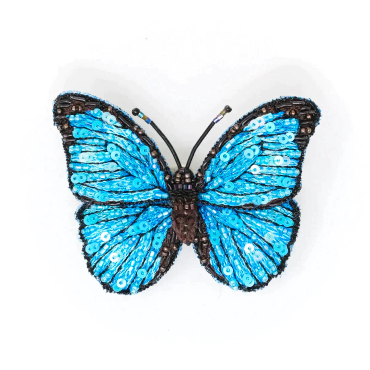 Blue Morpho Brooch Pin | Trovelore