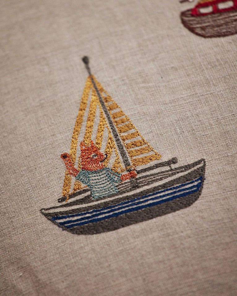 Boats Pattern Pillow | Coral & Tusk