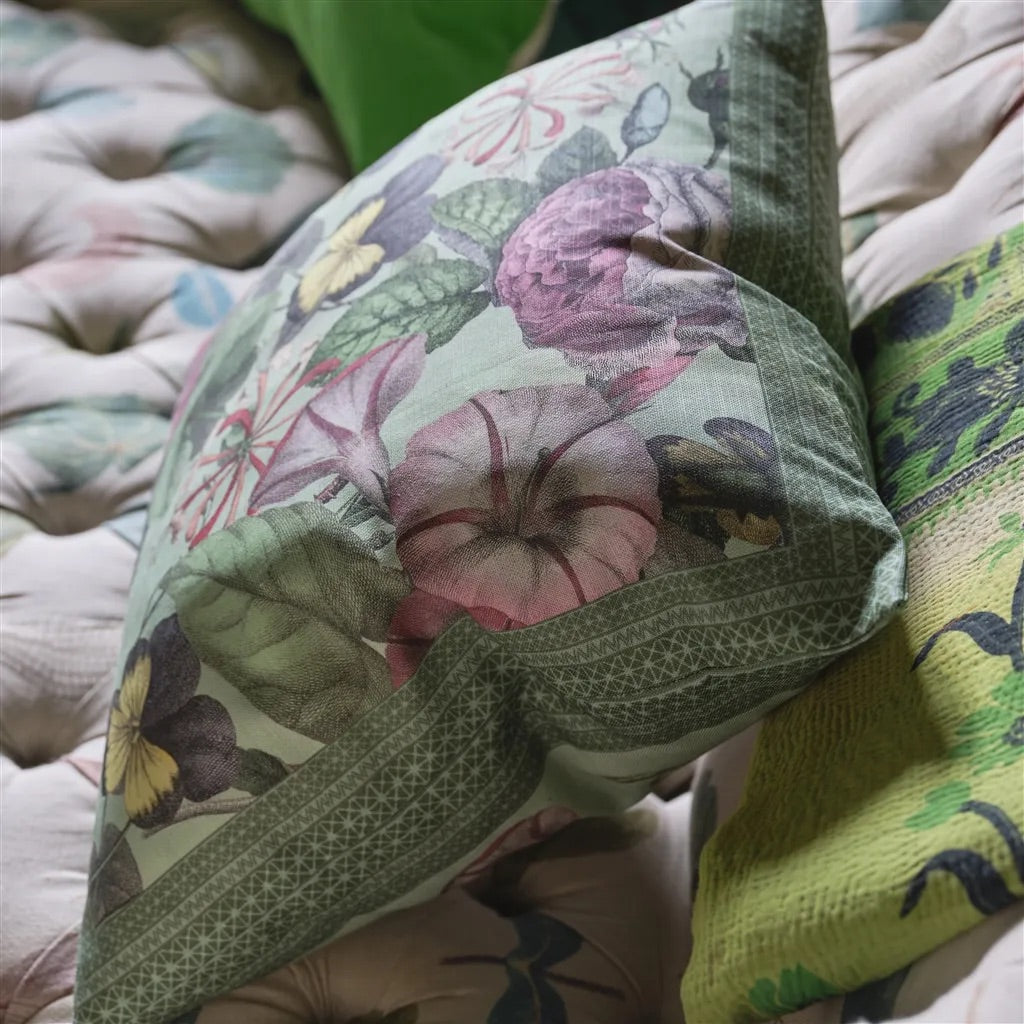 Botany Sage Cushion - John Derian