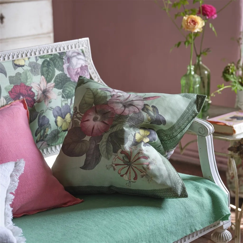 Botany Sage Cushion - John Derian