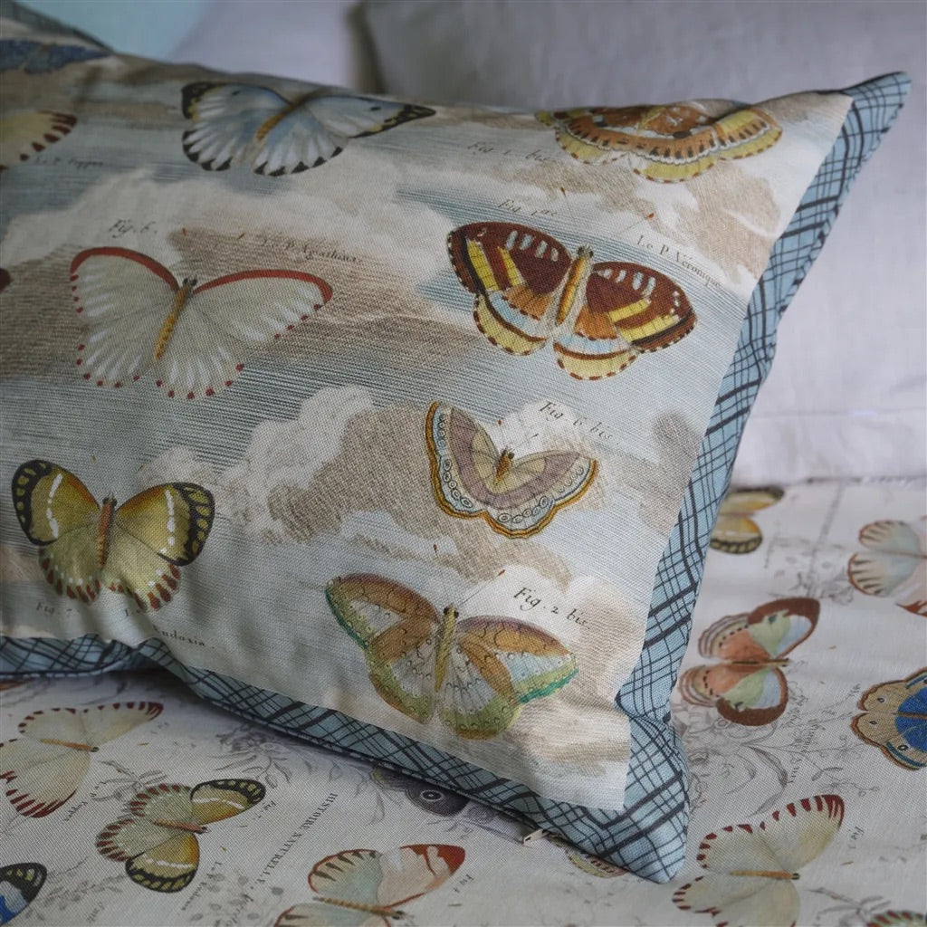 Butterfly Studies - Parchment Cushion - John Derian