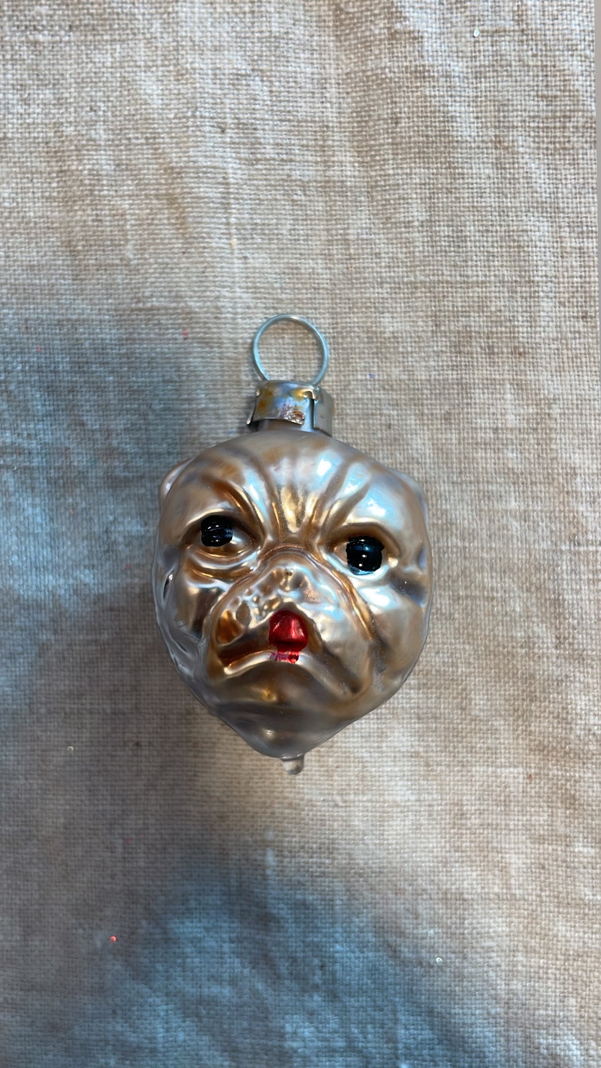 Nostalgic Small Cat Face | Nostalgie Christbaumschmuck
