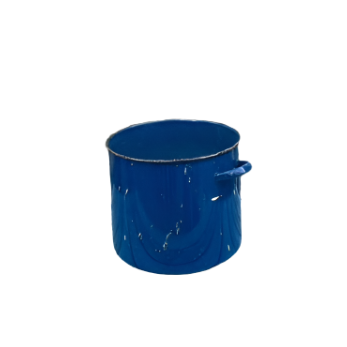 Vintage Enamel Bucket - Blue