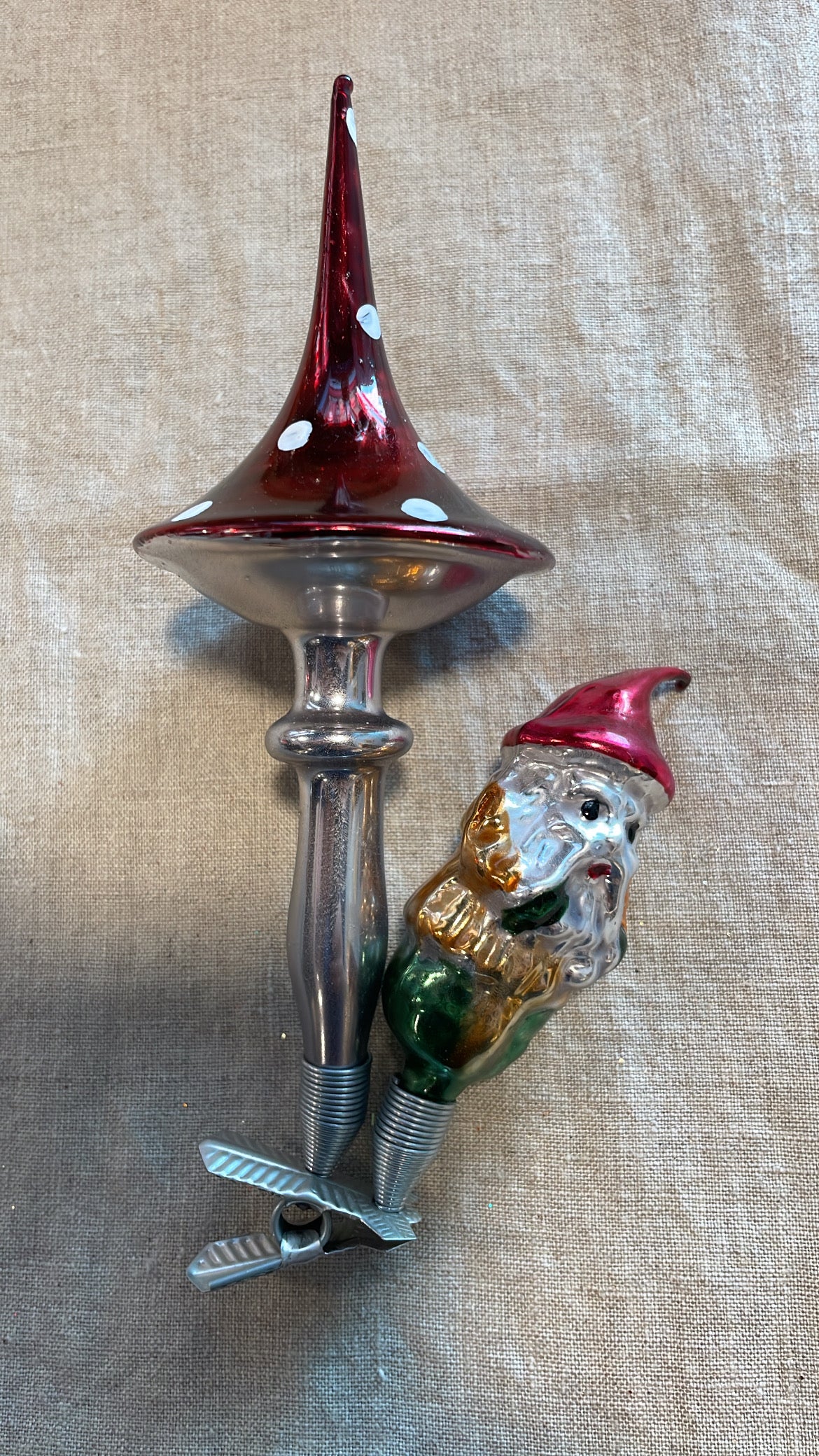 Nostalgic Mushroom and Gnome | Nostalgie Christbaumschmuck