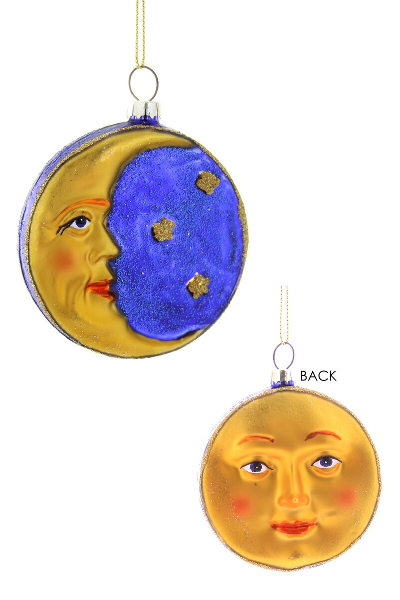 Celestial Moon Christmas Ornament